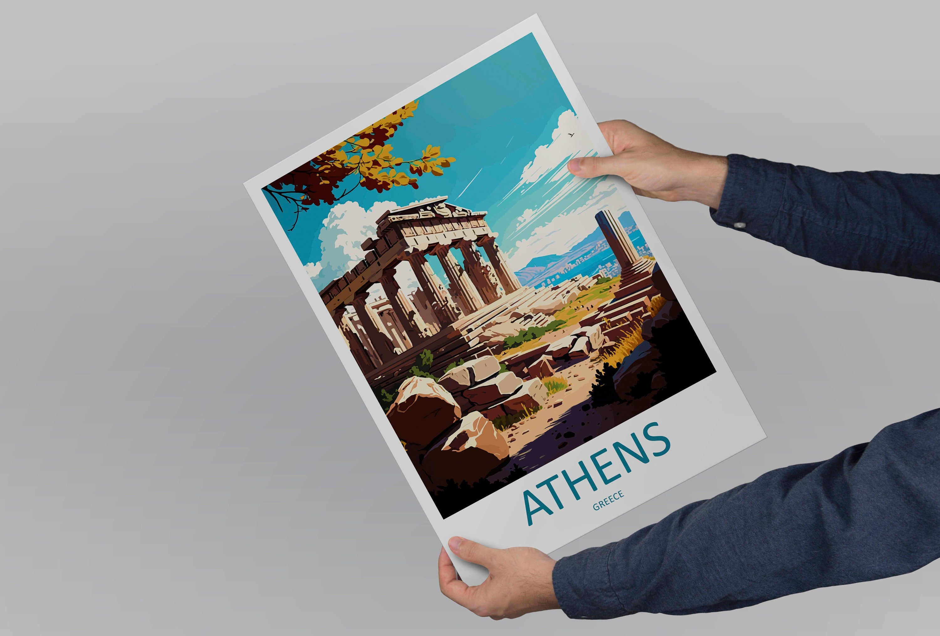 Athens Travel Print