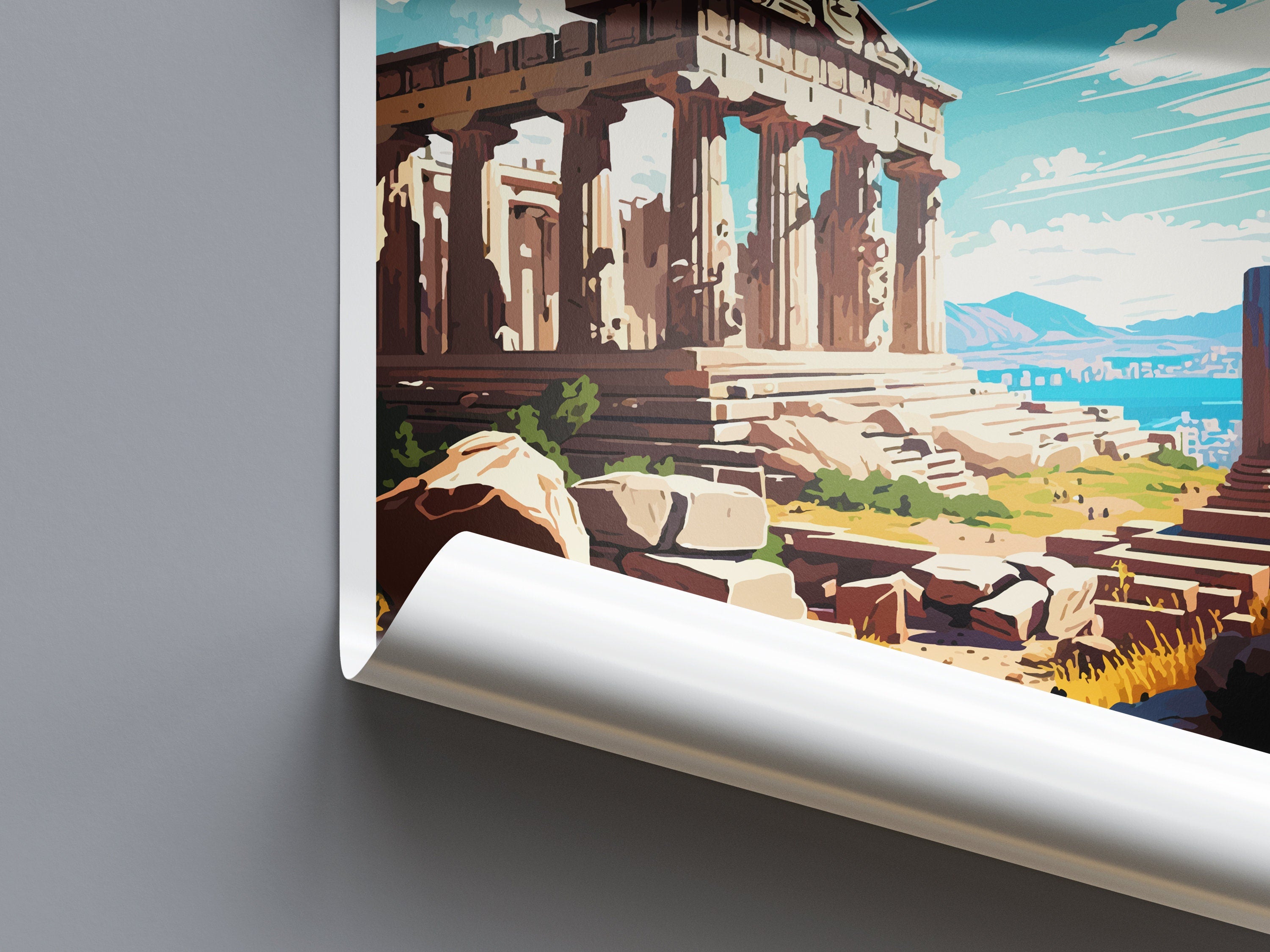 Athens Travel Print