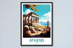 Athens Travel Print