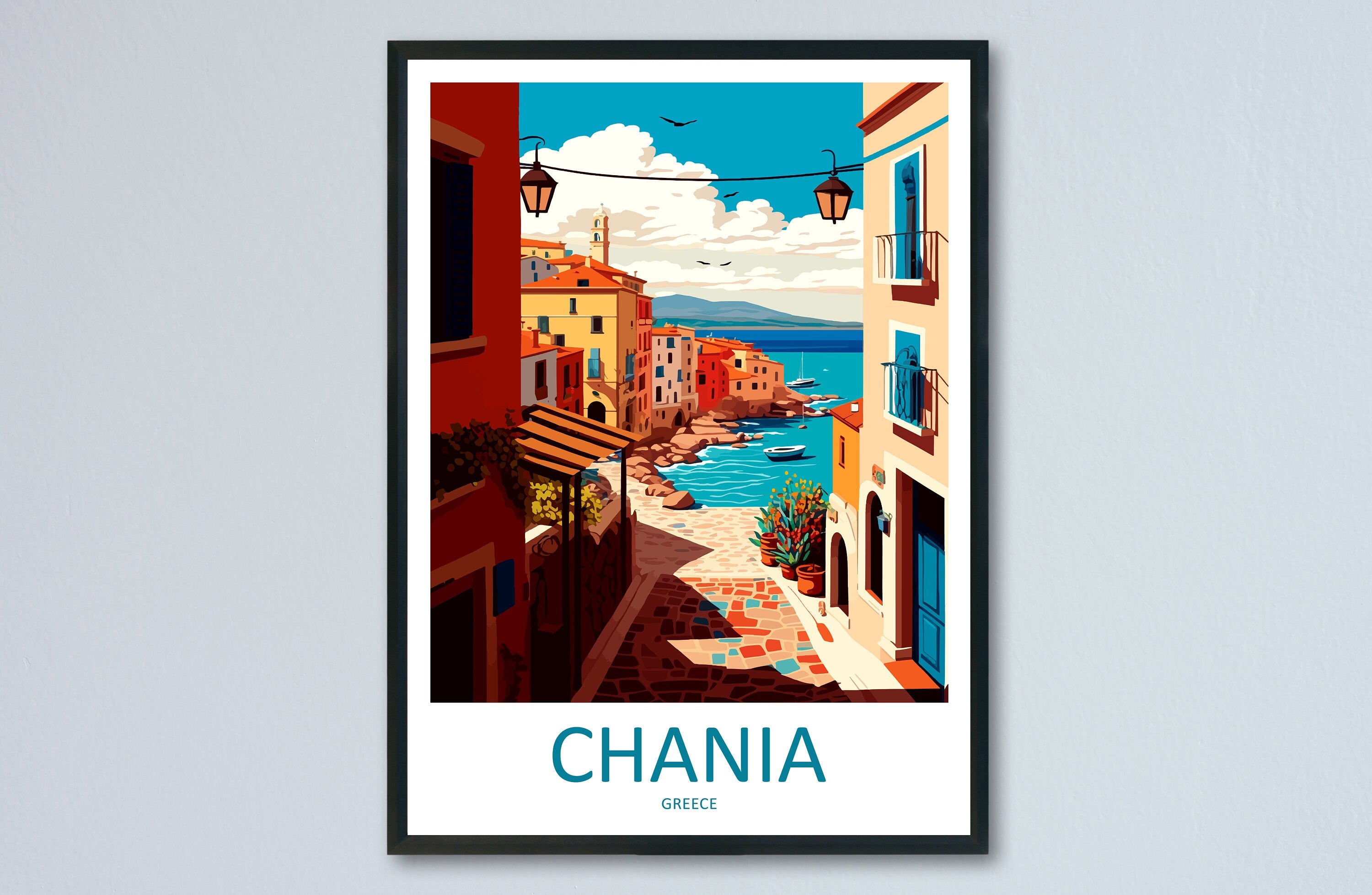 Chania Travel Print