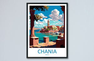 Chania Travel Print