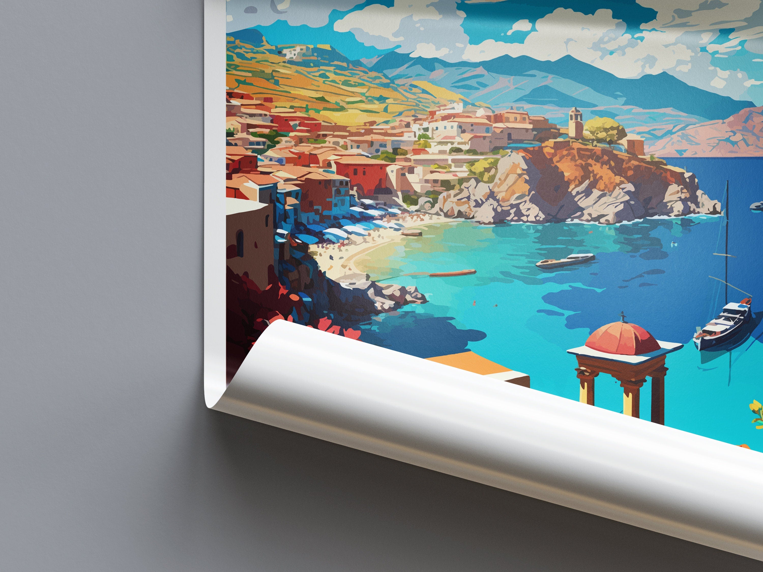 Crete Travel Print