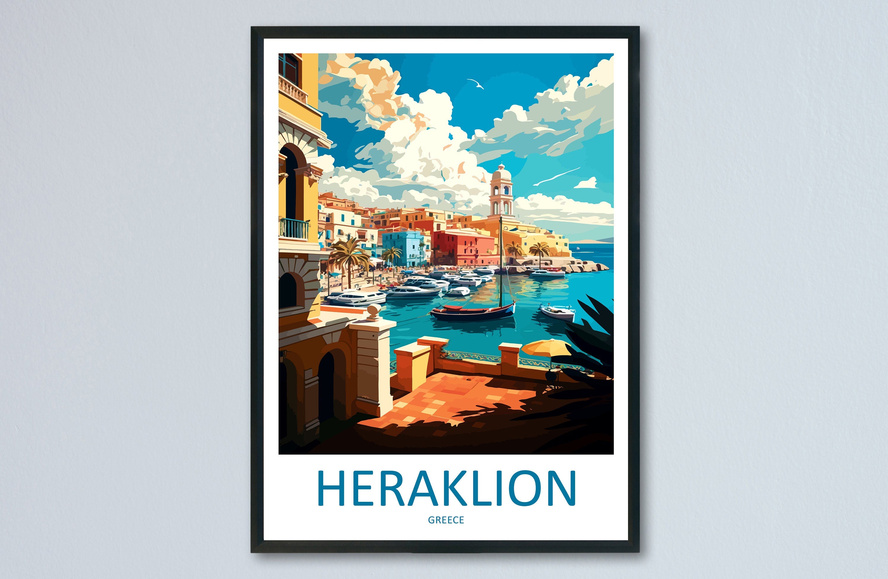 Heraklion Travel Print