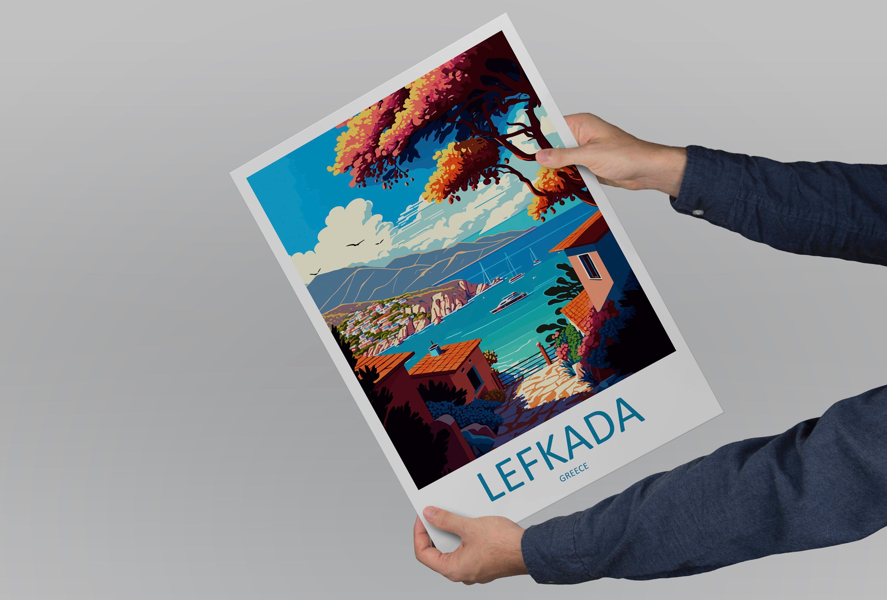 Lefkada Travel Print