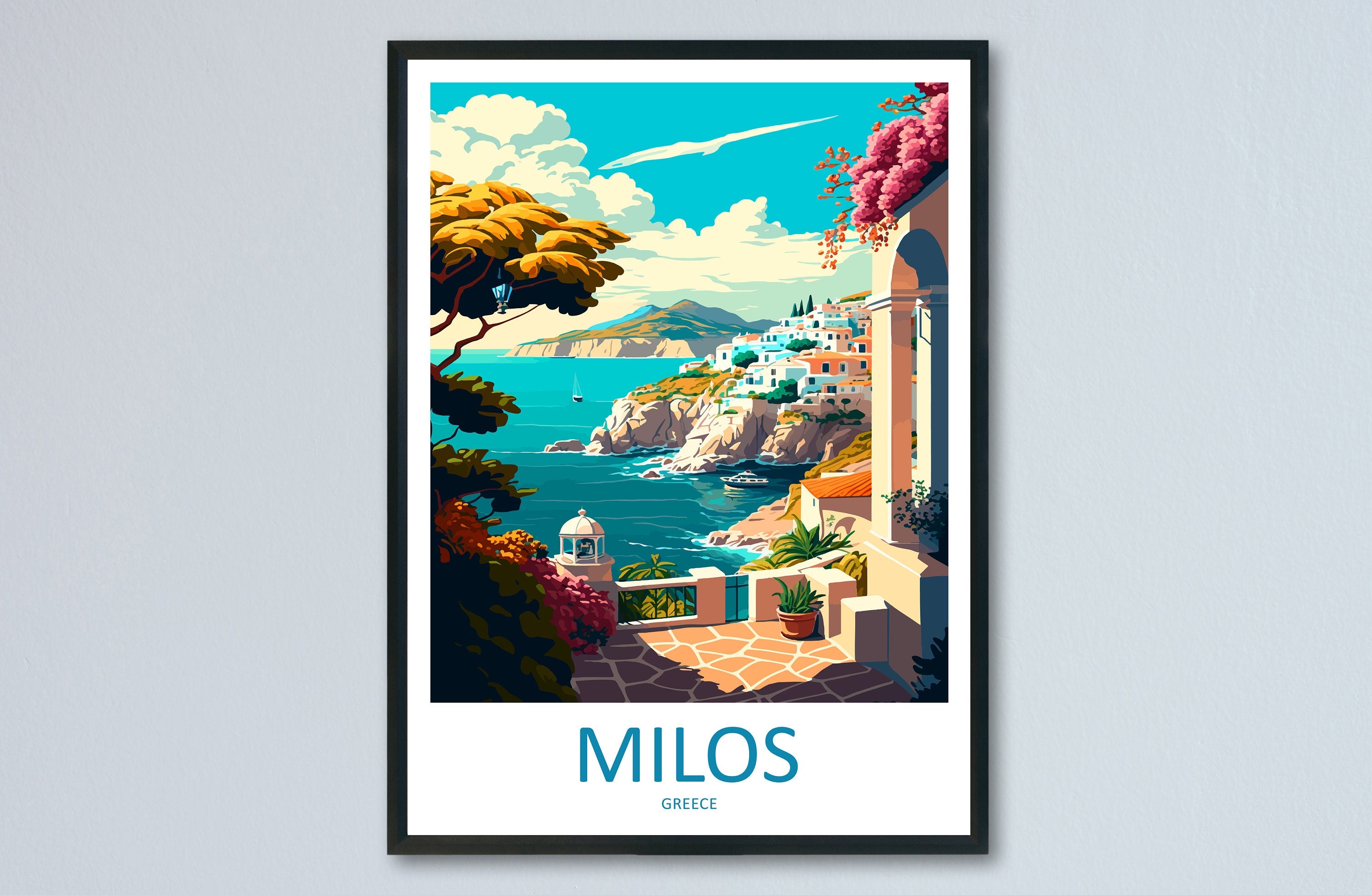 Milos Travel Print