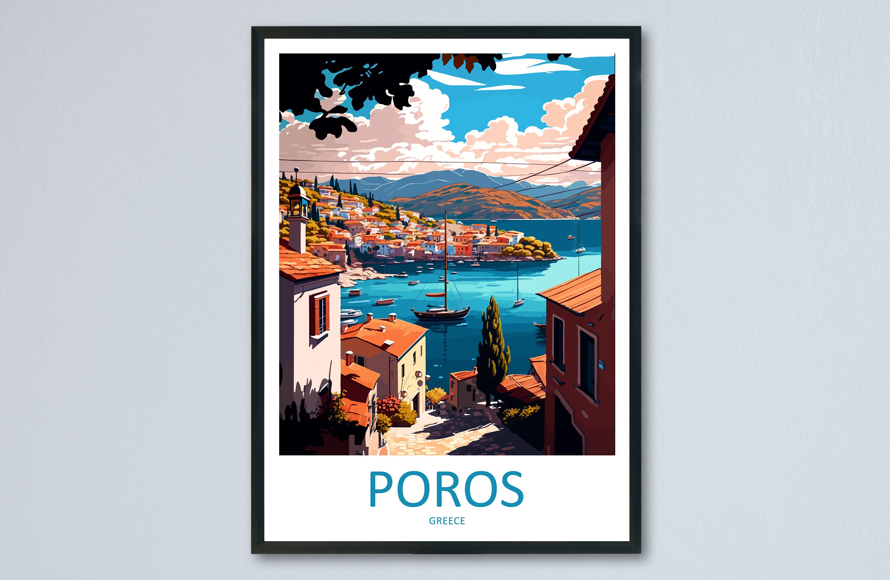 Poros Travel Print