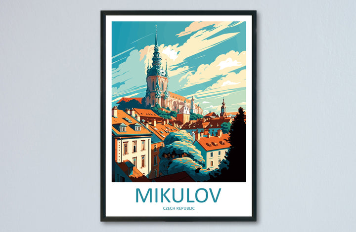 Mikulov Travel Print Wall Art Mikulov Wall Hanging Home Décor Mikulov Gift Art Lovers Czech Republic Art Lover Gift Mikulov Art Decor