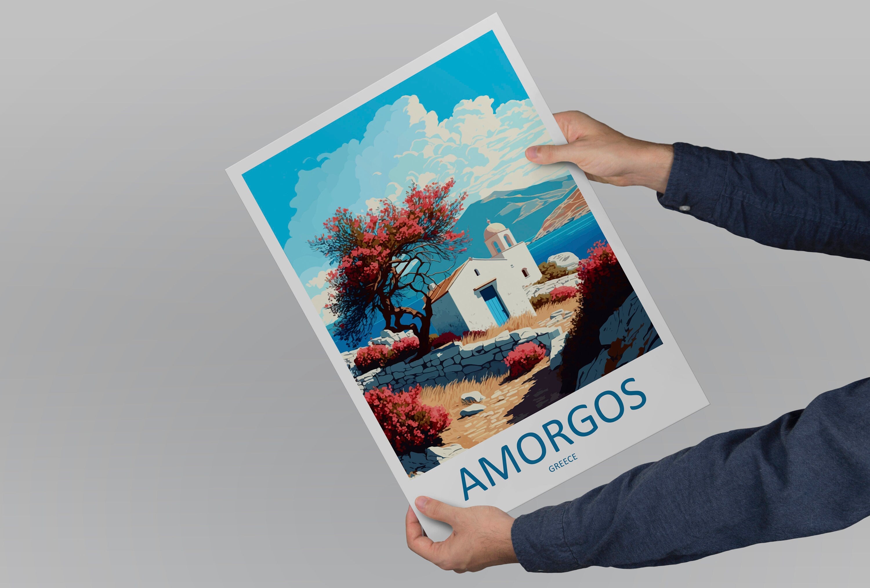 Amorgos Travel Print