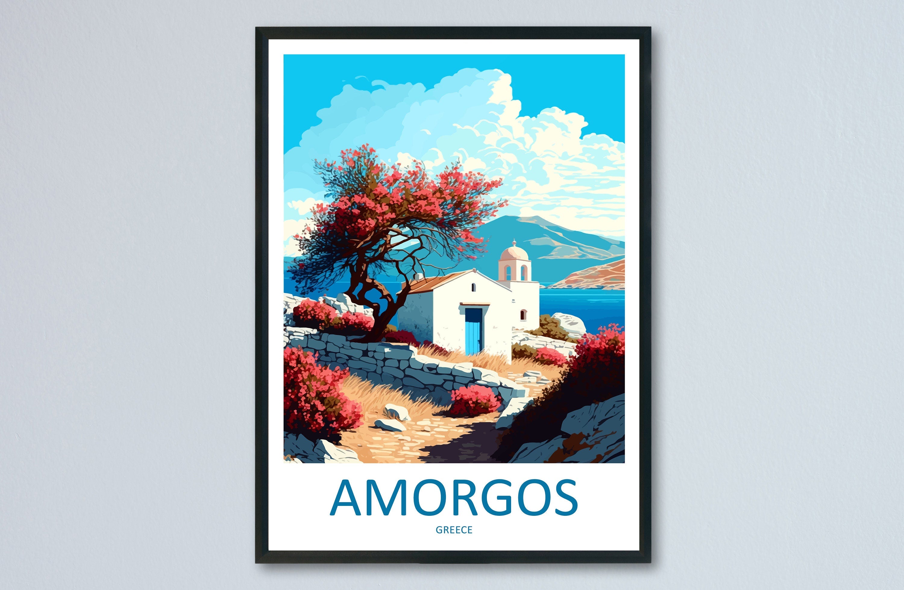 Amorgos Travel Print