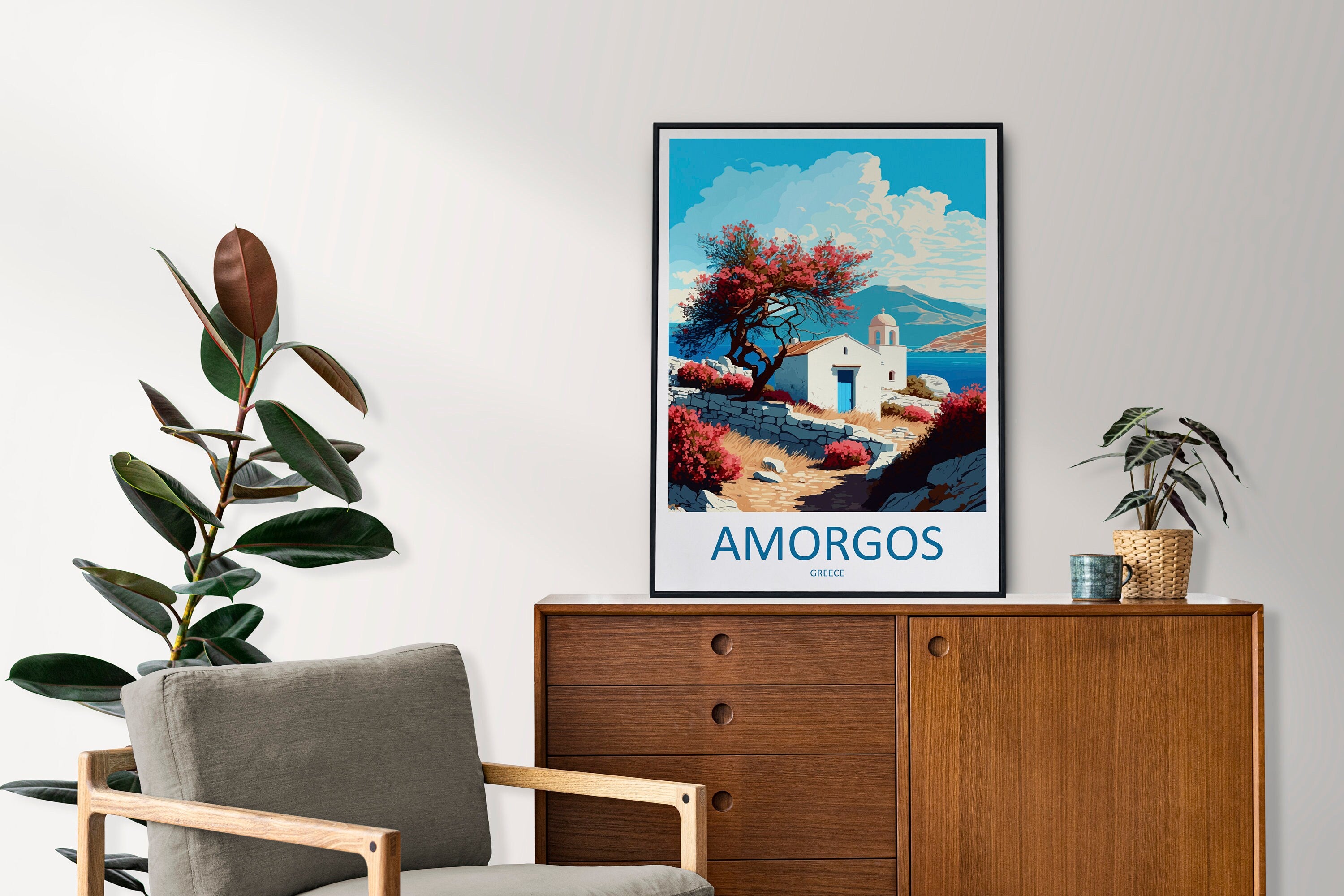 Amorgos Travel Print