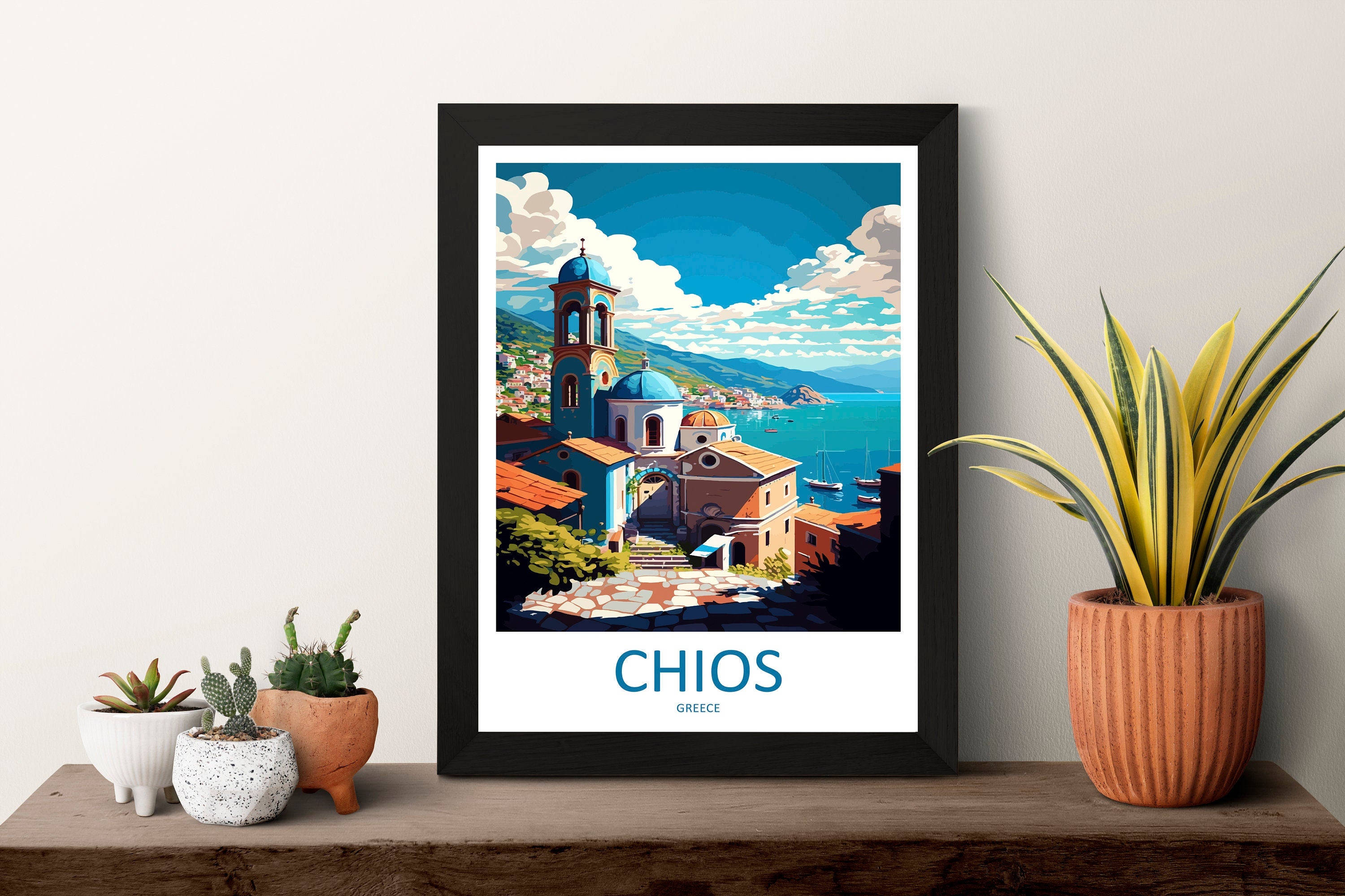 Chios Travel Print