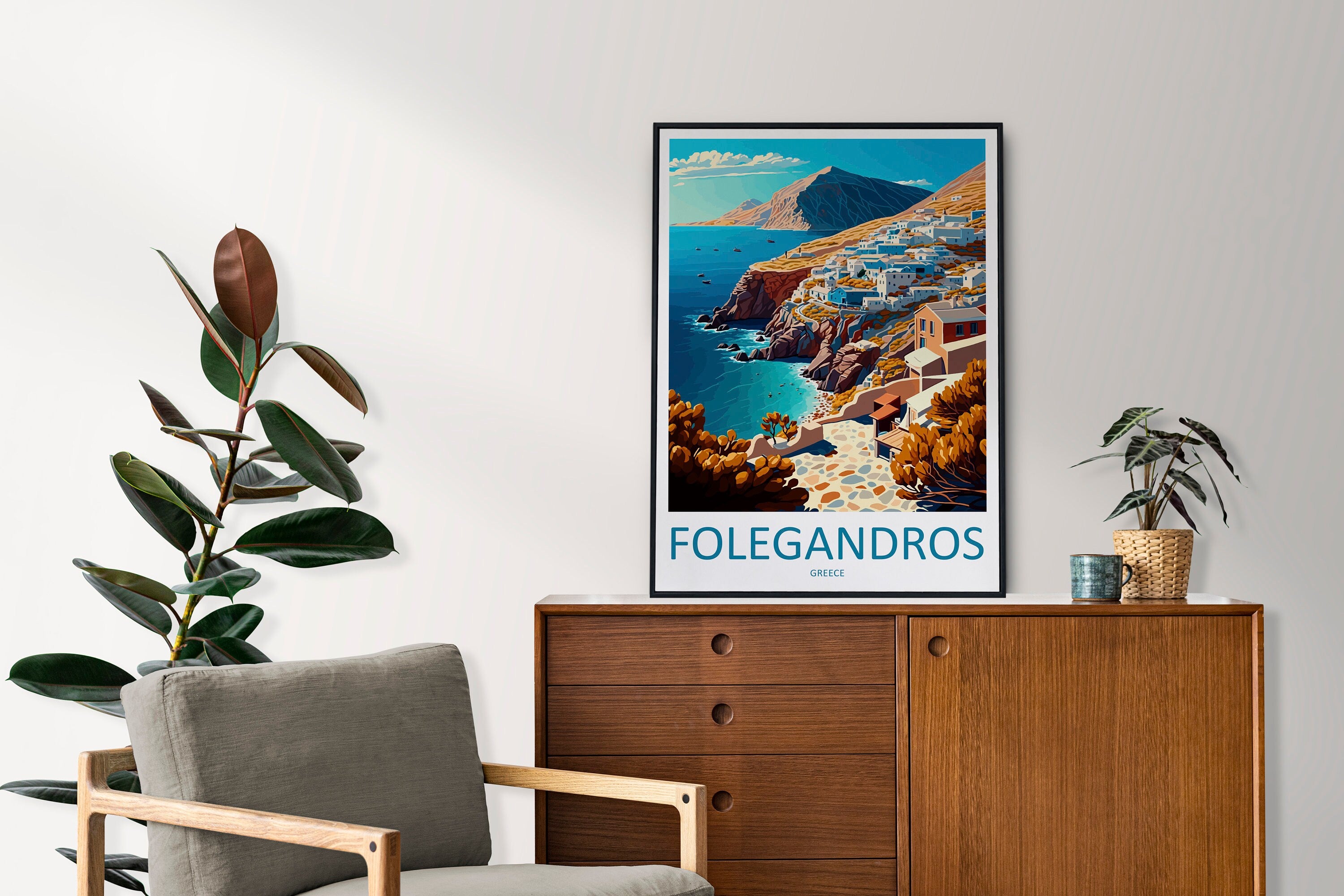 Folegandros Travel Print