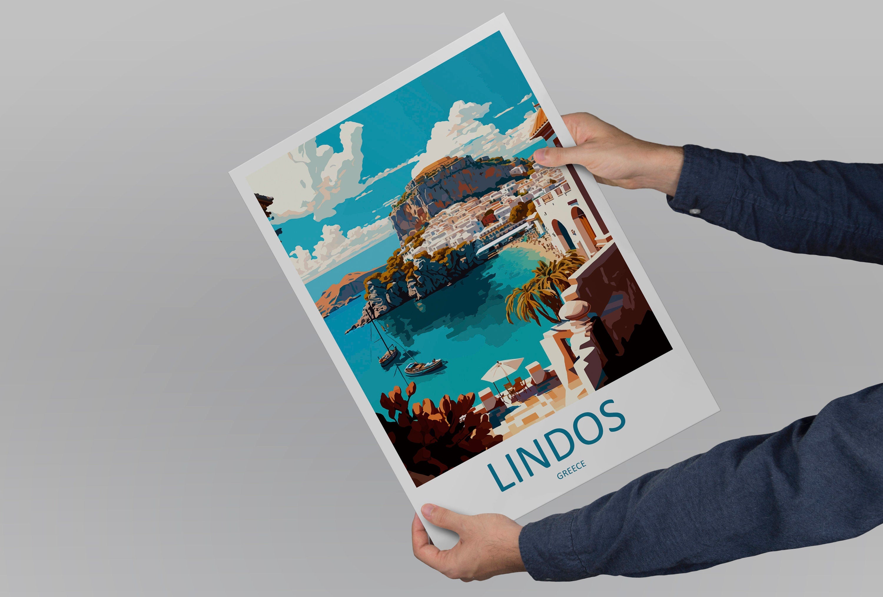 Lindos Travel Print