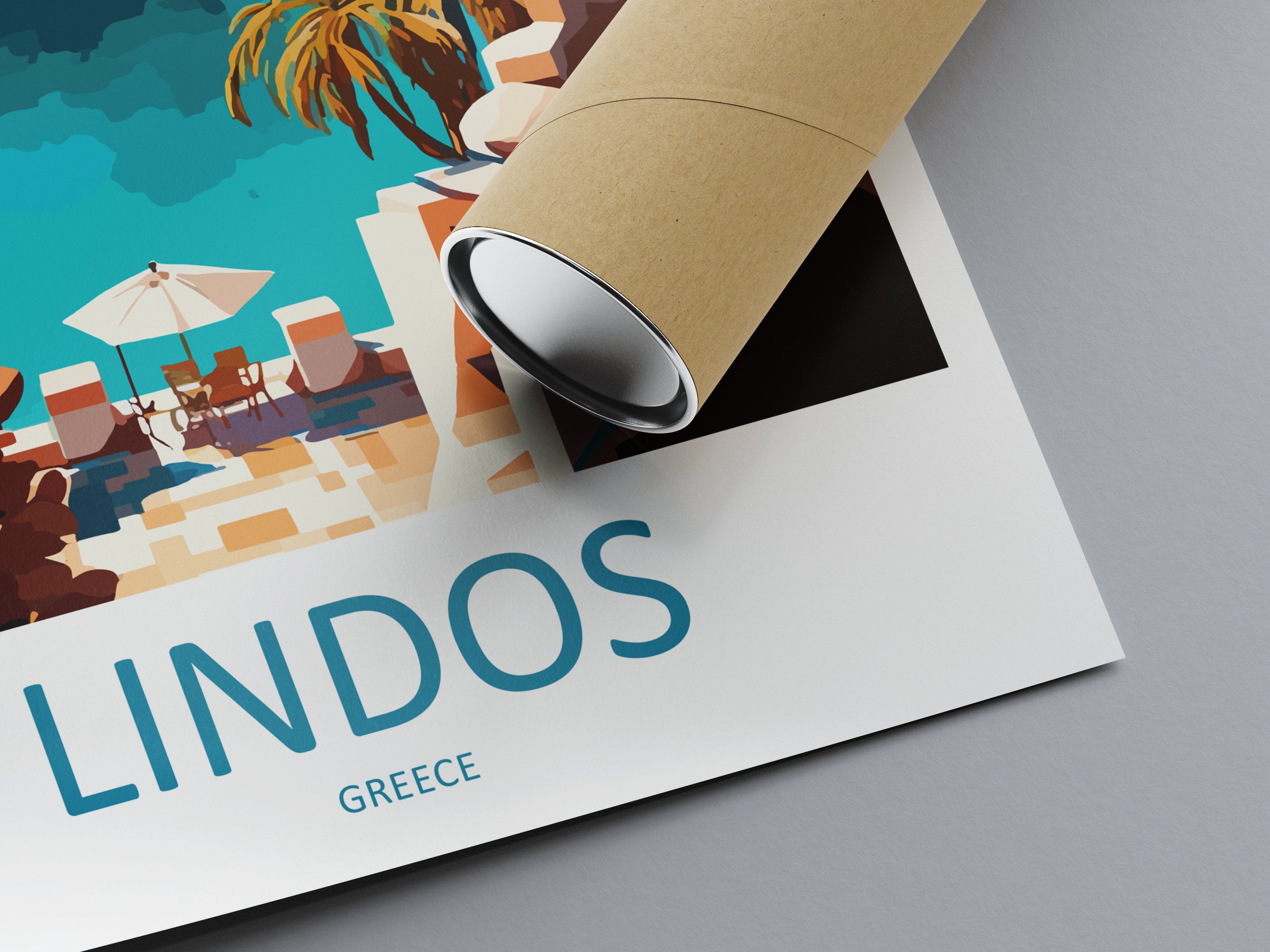 Lindos Travel Print