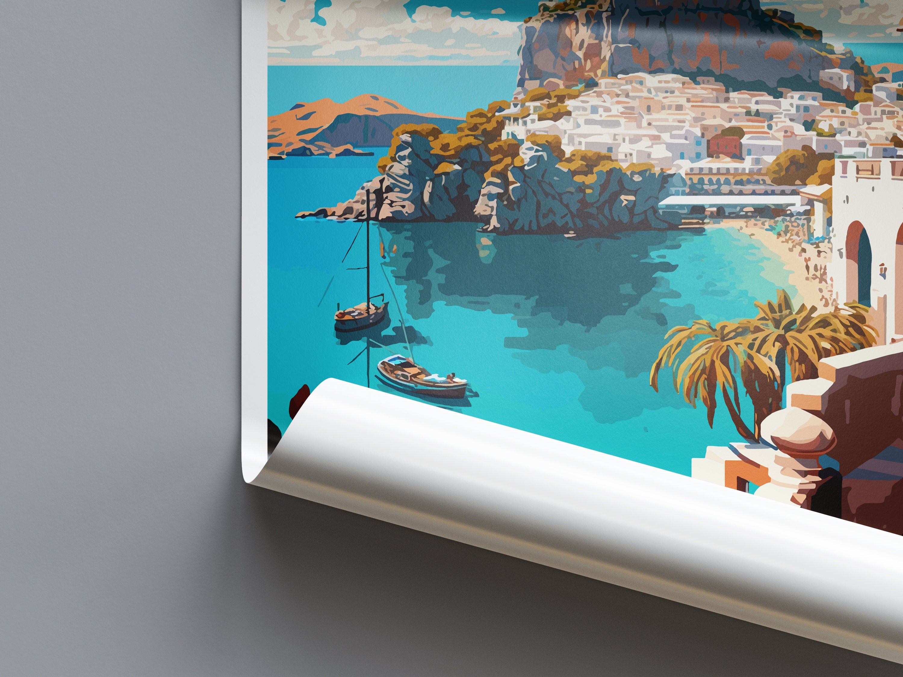 Lindos Travel Print