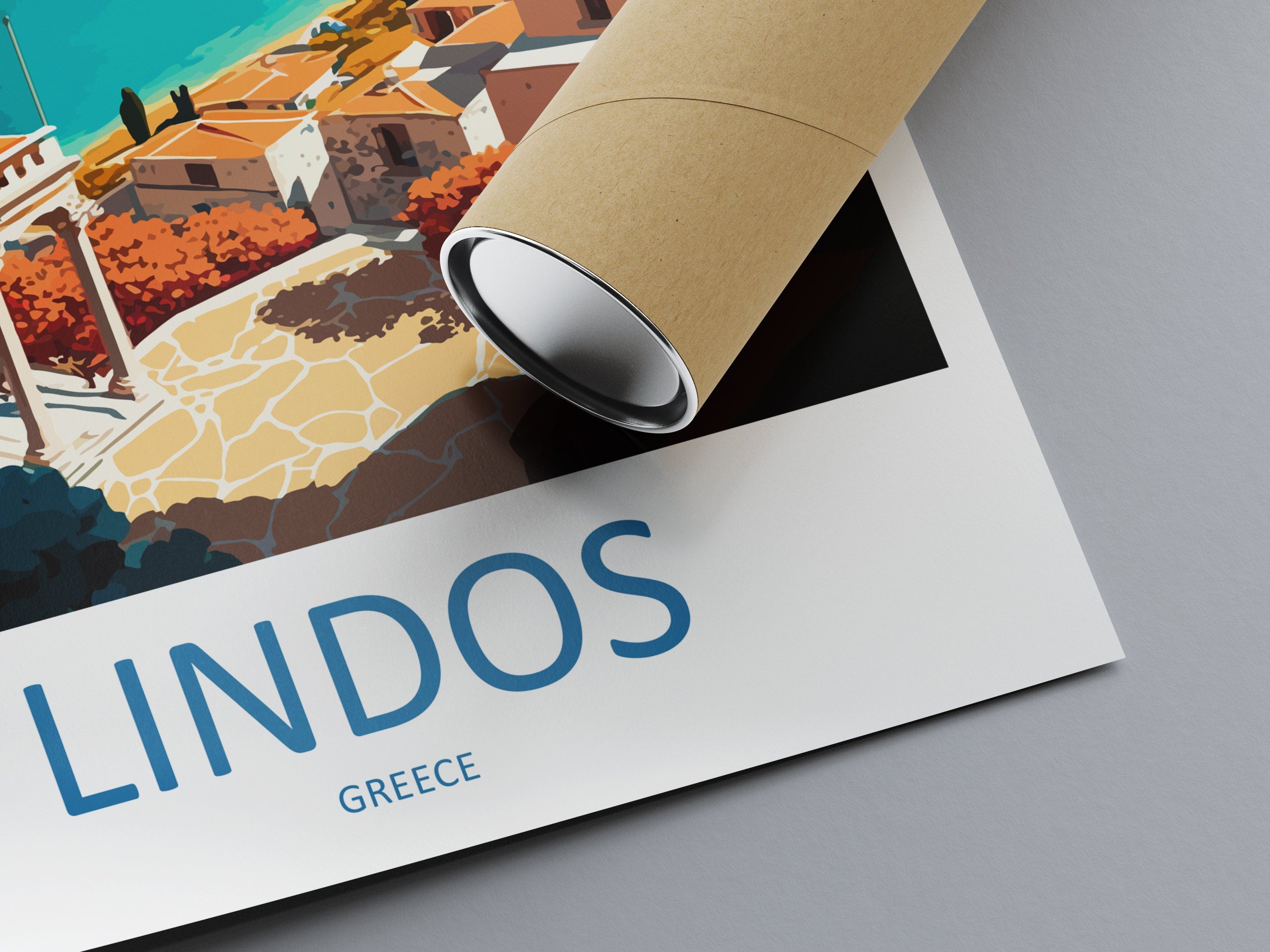 Lindos Travel Print