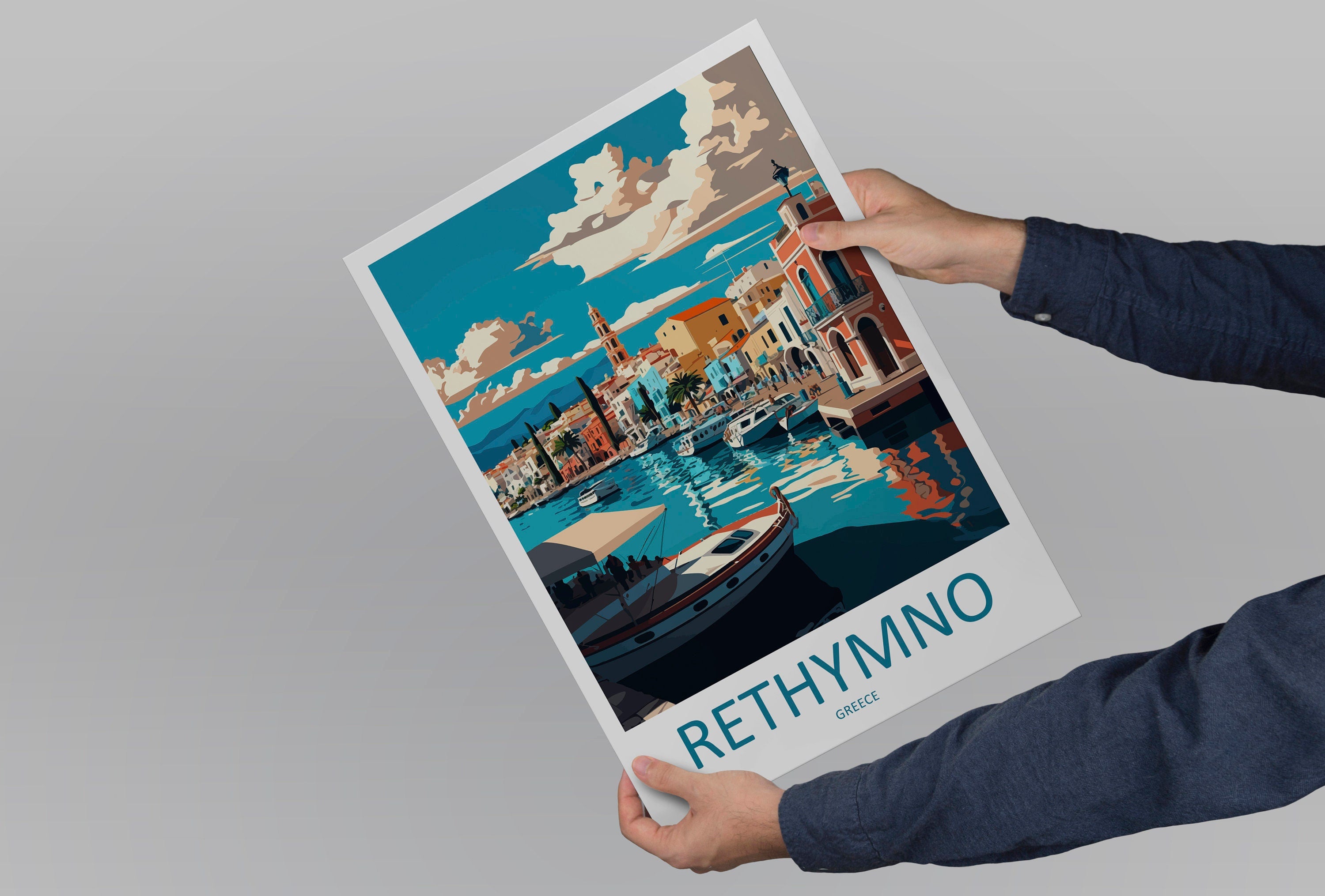 Rethymno Travel Print