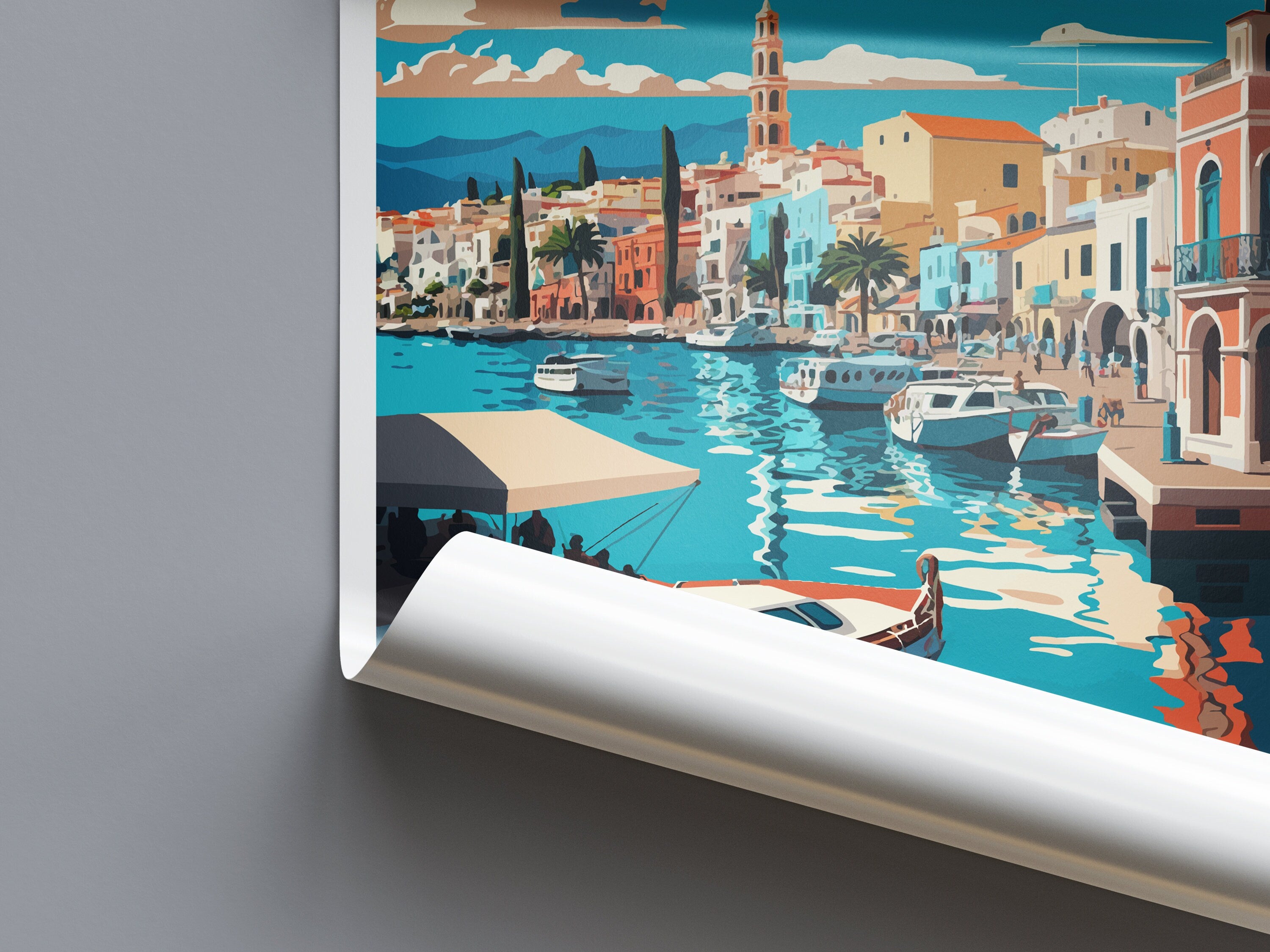 Rethymno Travel Print