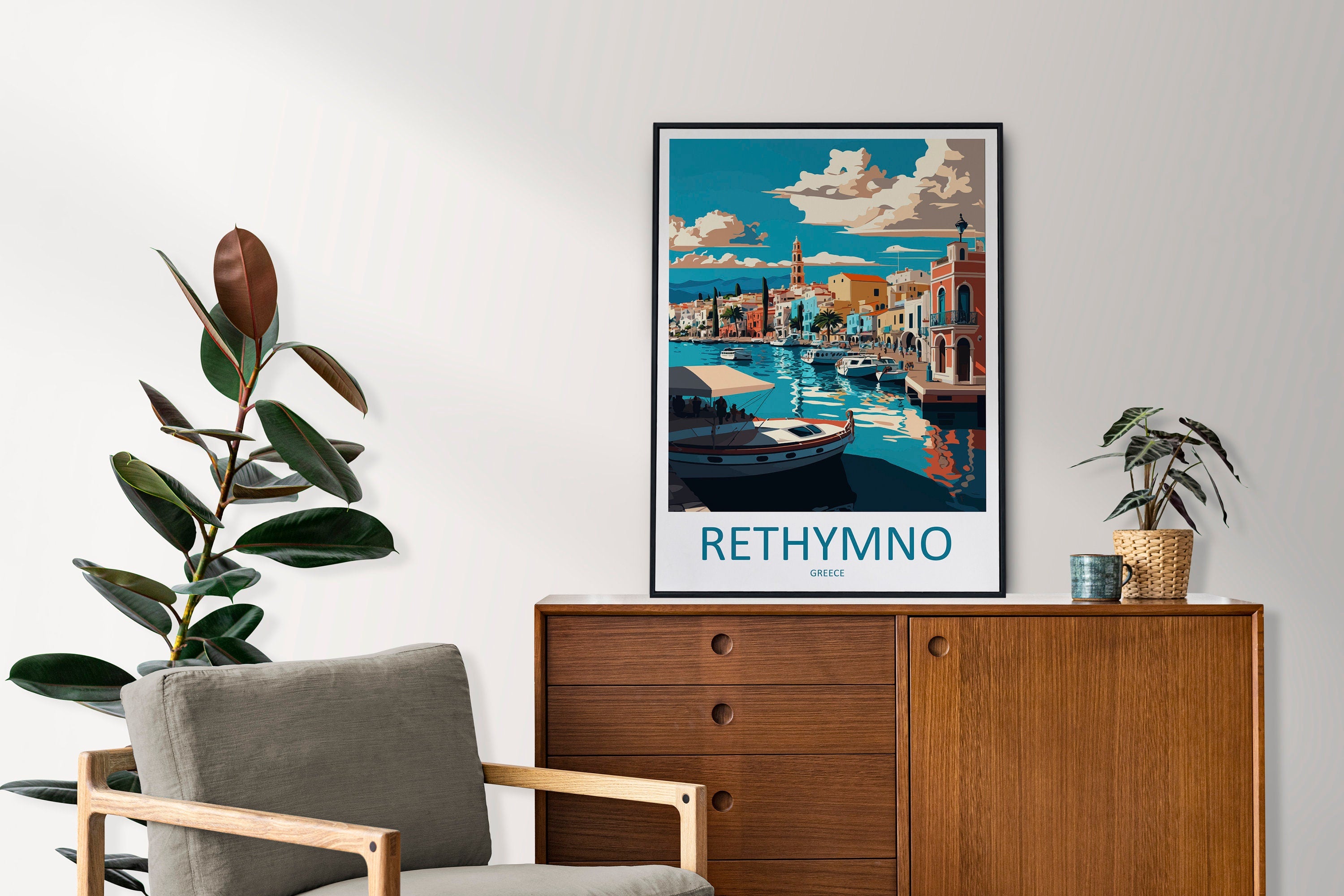 Rethymno Travel Print