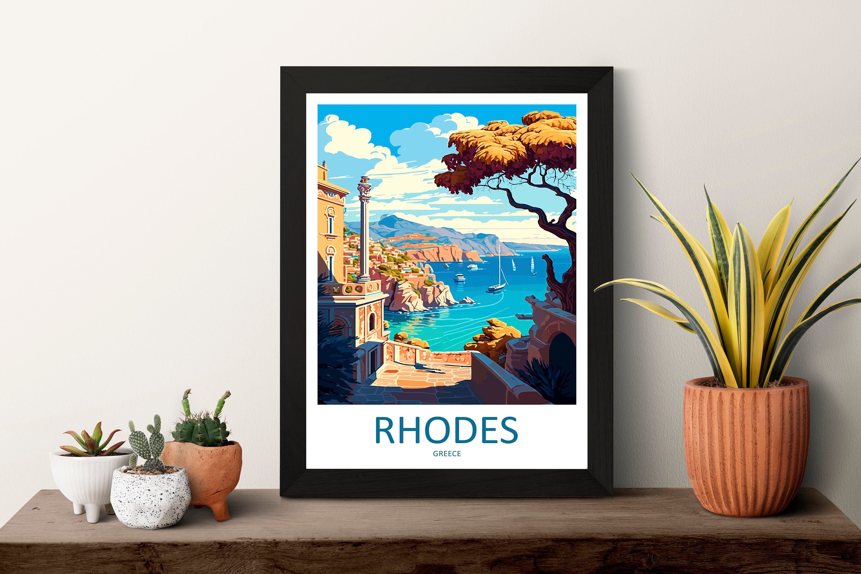 Rhodes Travel Print