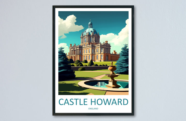 Castle Howard Travel Print Wall Art Castle Howard Wall Hanging Home Décor Castle Howard Gift Art Lovers England Art Lover Gift Castle Howard