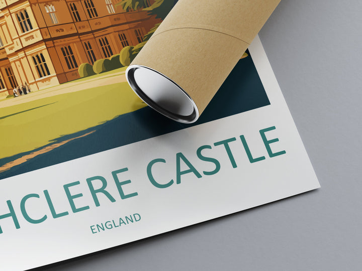 Highclere Castle Travel Print Wall Art Highclere Castle Wall Hanging Home Décor Highclere Castle Gift Art Lovers England Art Lover Gift