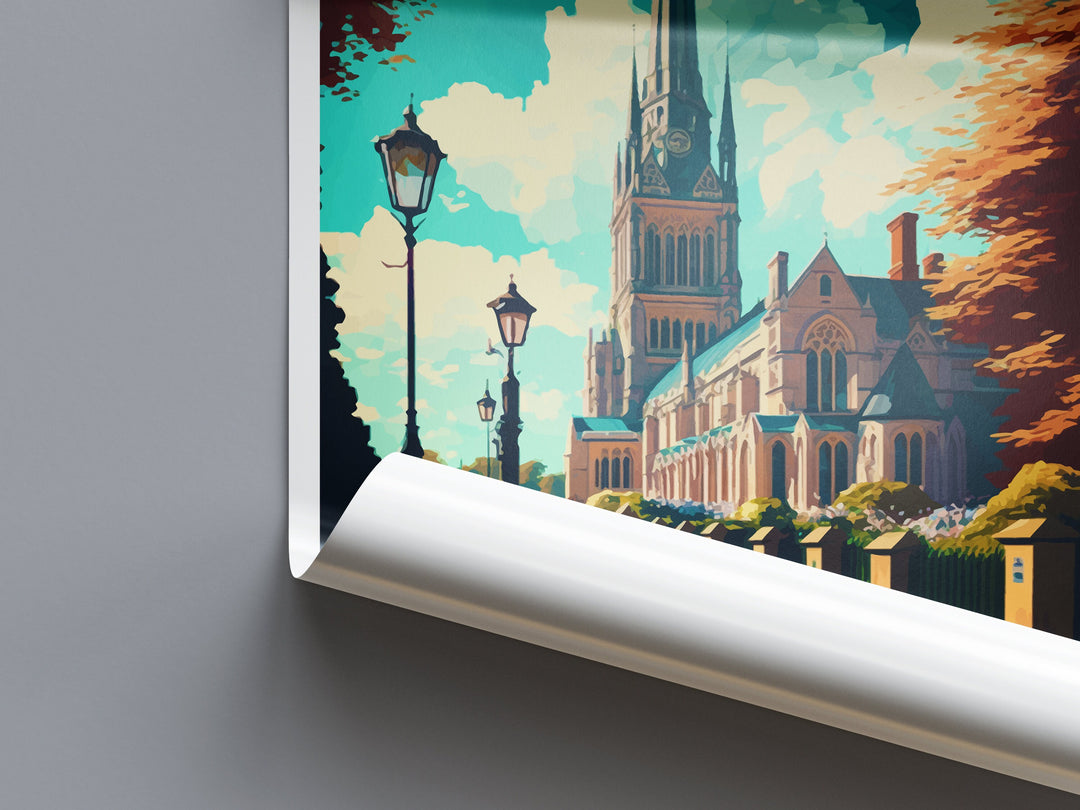Salisbury Travel Print Wall Art Salisbury Wall Hanging Home Décor Salisbury Gift Art Lovers England Art Lover Gift Salisbury Travel Souvenir