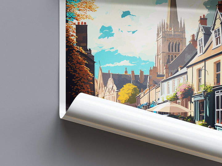 Tetbury Travel Print Wall Art Tetbury Wall Hanging Home Décor Tetbury Gift Art Lovers England Art Lover Gift Tetbury Travel Souvenir