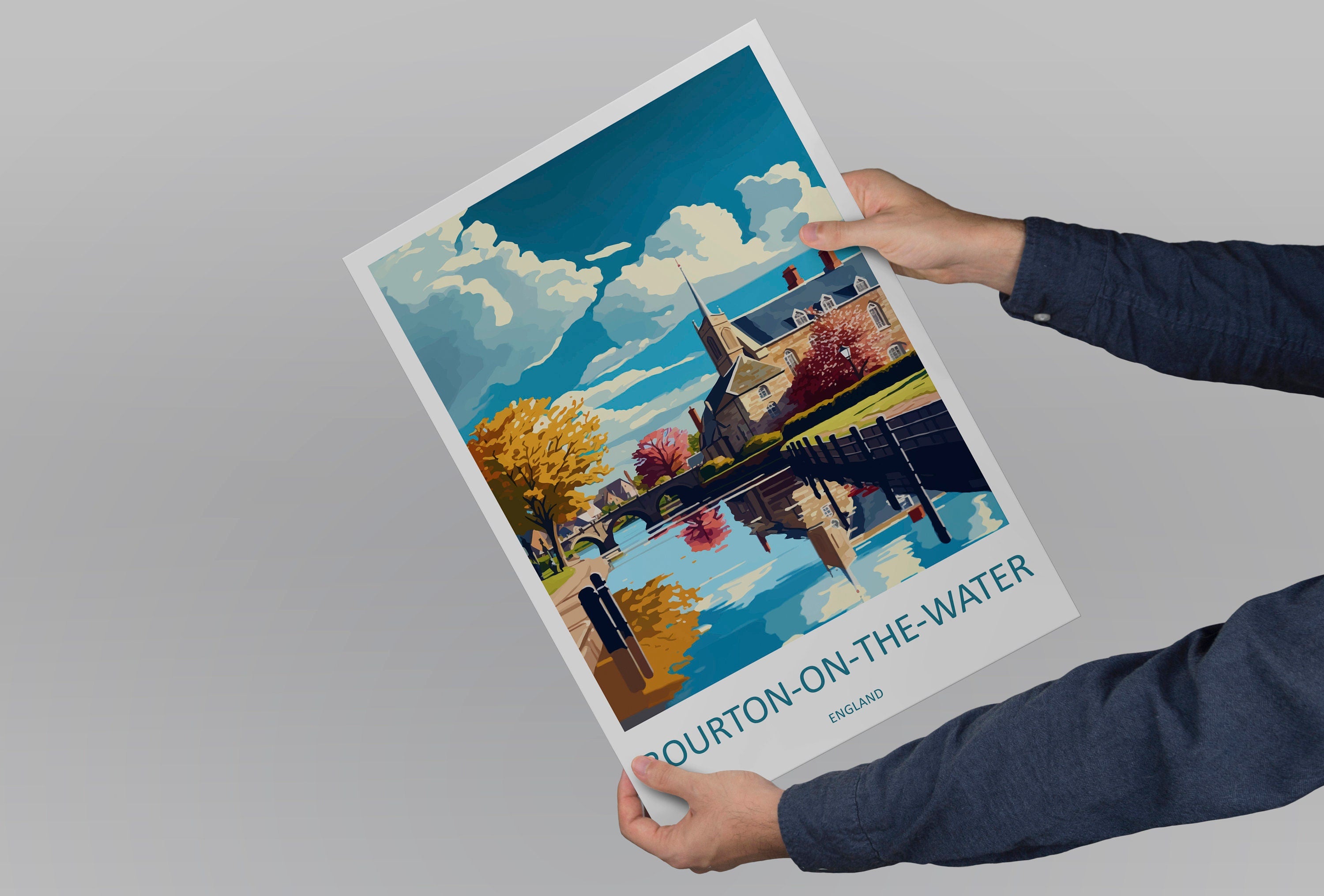 Bourton-on-the-water Travel Print