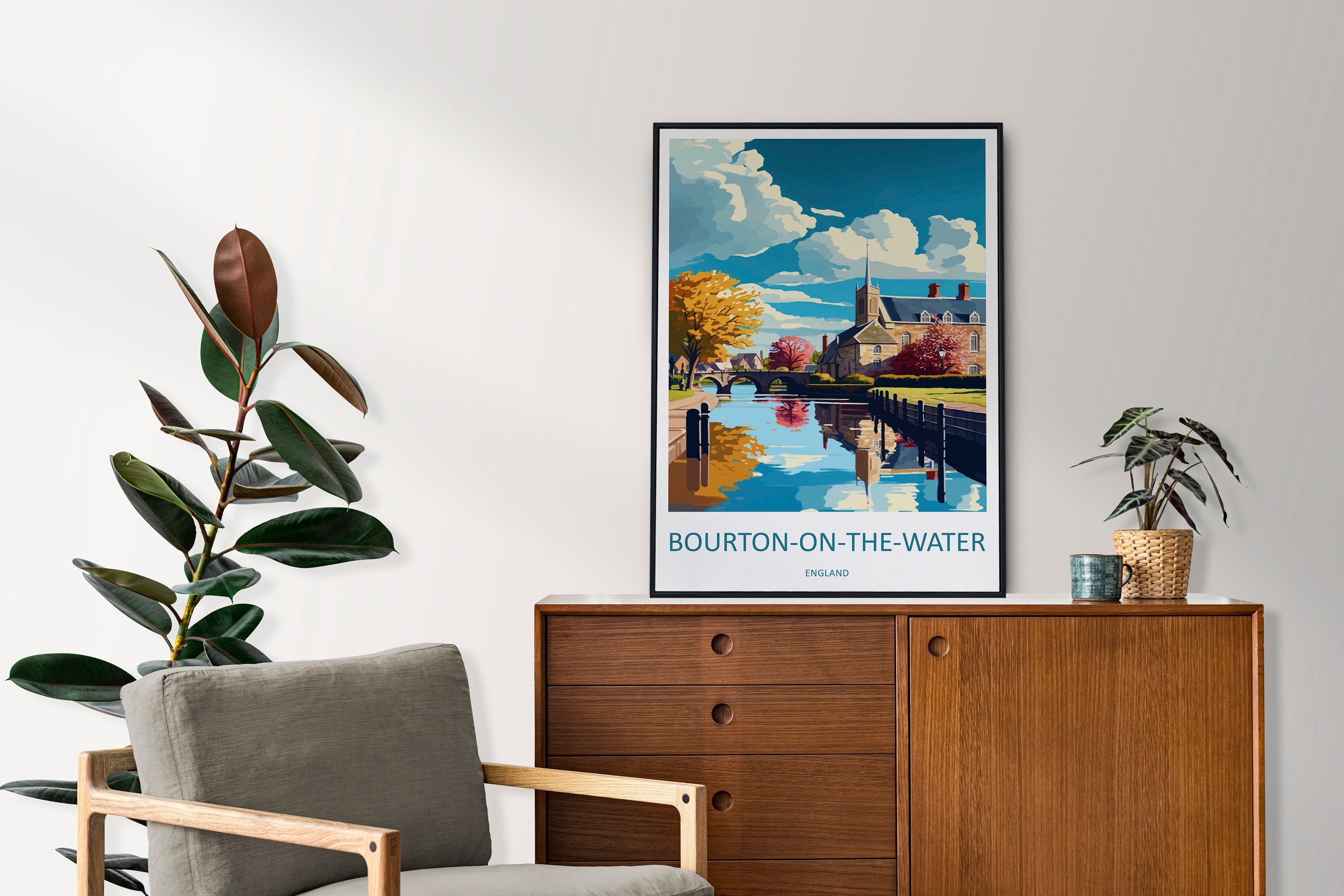 Bourton-on-the-water Travel Print