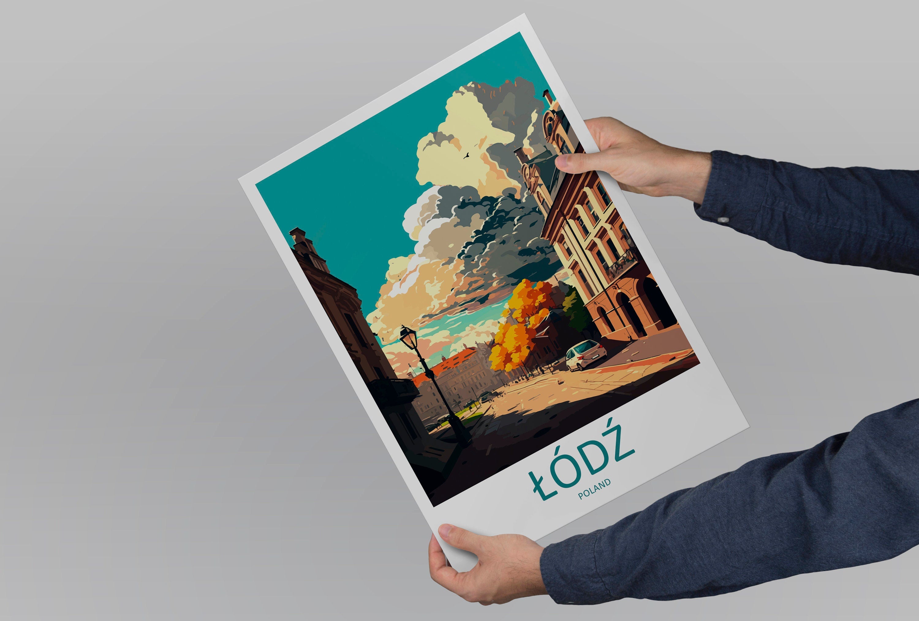 Łódź Travel Print