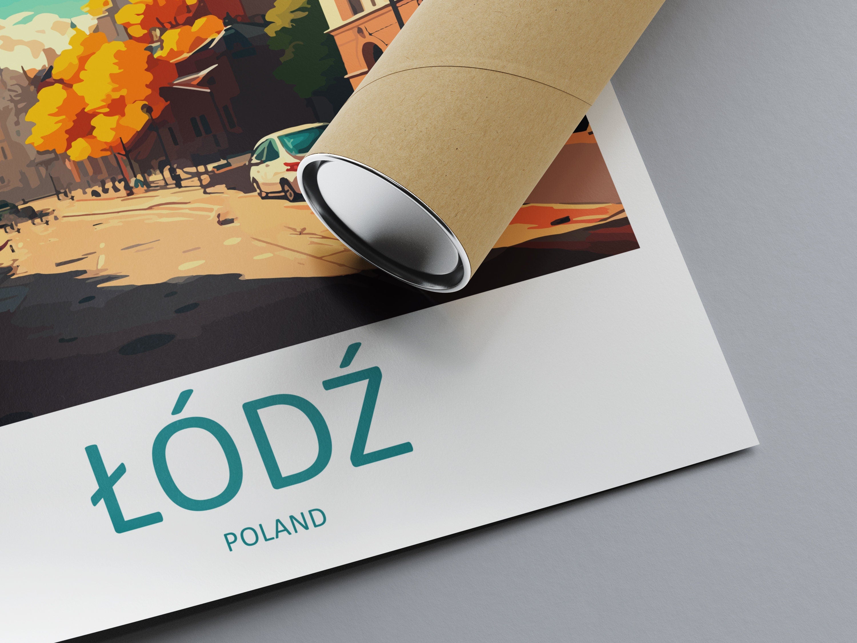 Łódź Travel Print