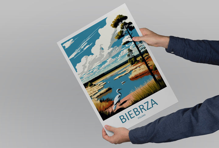Biebrza Travel Print Wall Art Biebrza Wall Hanging Home Décor Biebrza Gift Art Lovers Poland Art Lover Gift Biebrza Travel Wall Art