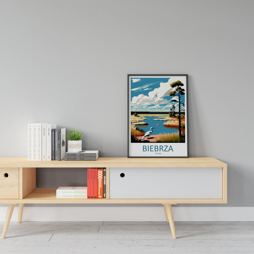 Biebrza Travel Print Wall Art Biebrza Wall Hanging Home Décor Biebrza Gift Art Lovers Poland Art Lover Gift Biebrza Travel Wall Art