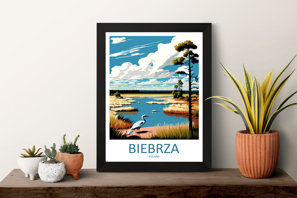 Biebrza Travel Print Wall Art Biebrza Wall Hanging Home Décor Biebrza Gift Art Lovers Poland Art Lover Gift Biebrza Travel Wall Art