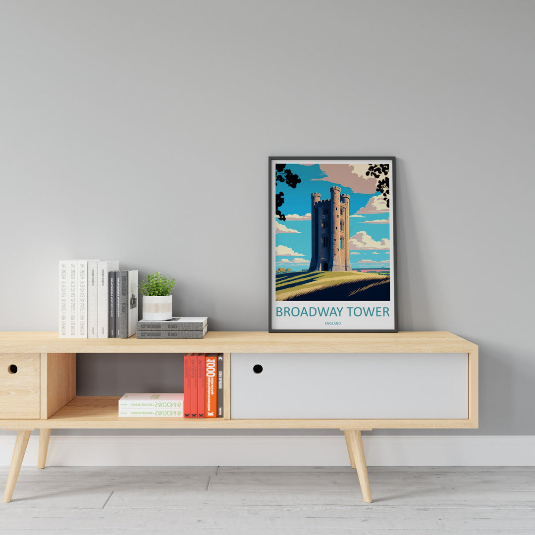 Broadway Tower Travel Print Wall Art Broadway Tower Wall Hanging Home Décor Broadway Tower Gift Art Lovers England Art Lover Gift Cotswold