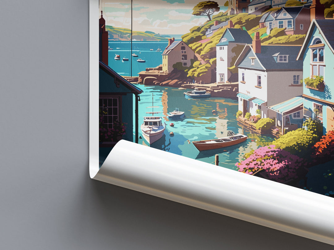 Fowey Travel Print Wall Art Fowey Wall Hanging Home Décor Fowey Gift Art Lovers England Art Lover Gift Fowey Travel Décor Fowey Poster