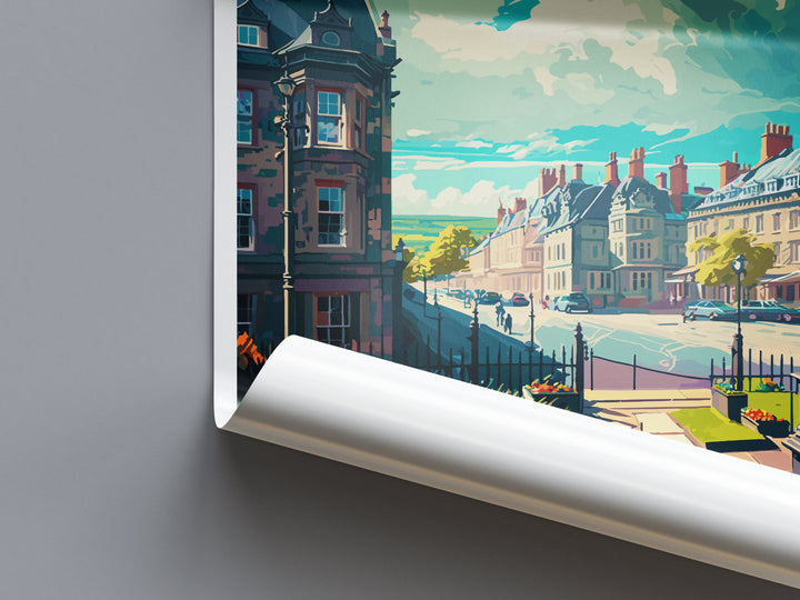 Hexham Travel Print Wall Art Hexham Wall Hanging Home Décor Hexham Gift Art Lovers England Art Lover Gift Hexham Travel Gift