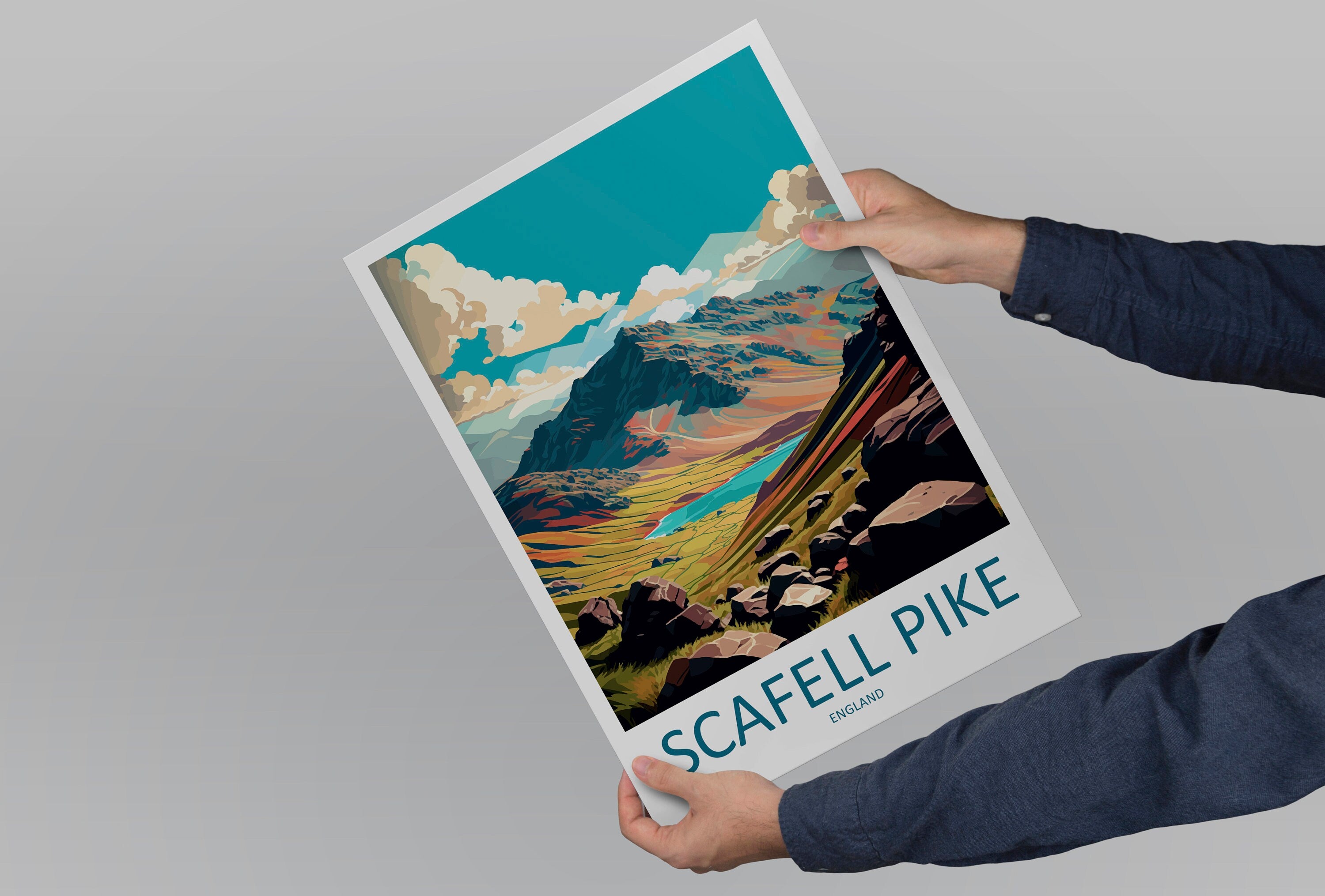 Scafell Pike Travel Print