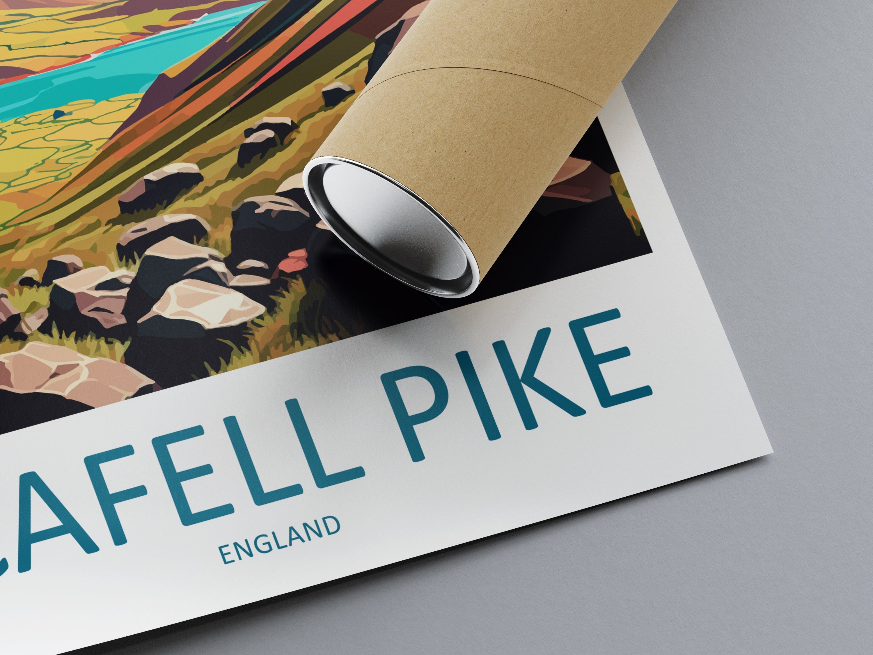 Scafell Pike Travel Print