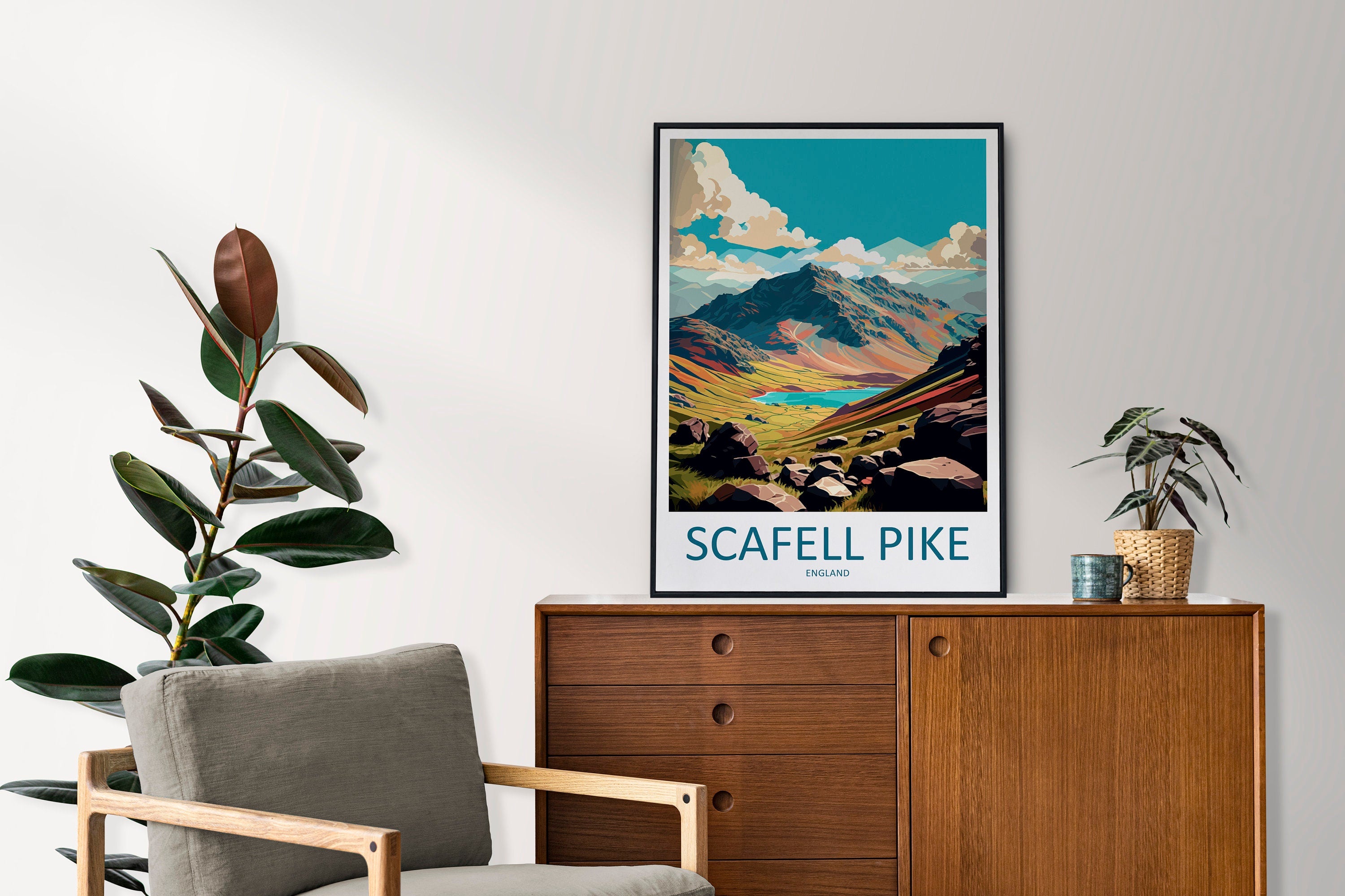 Scafell Pike Travel Print