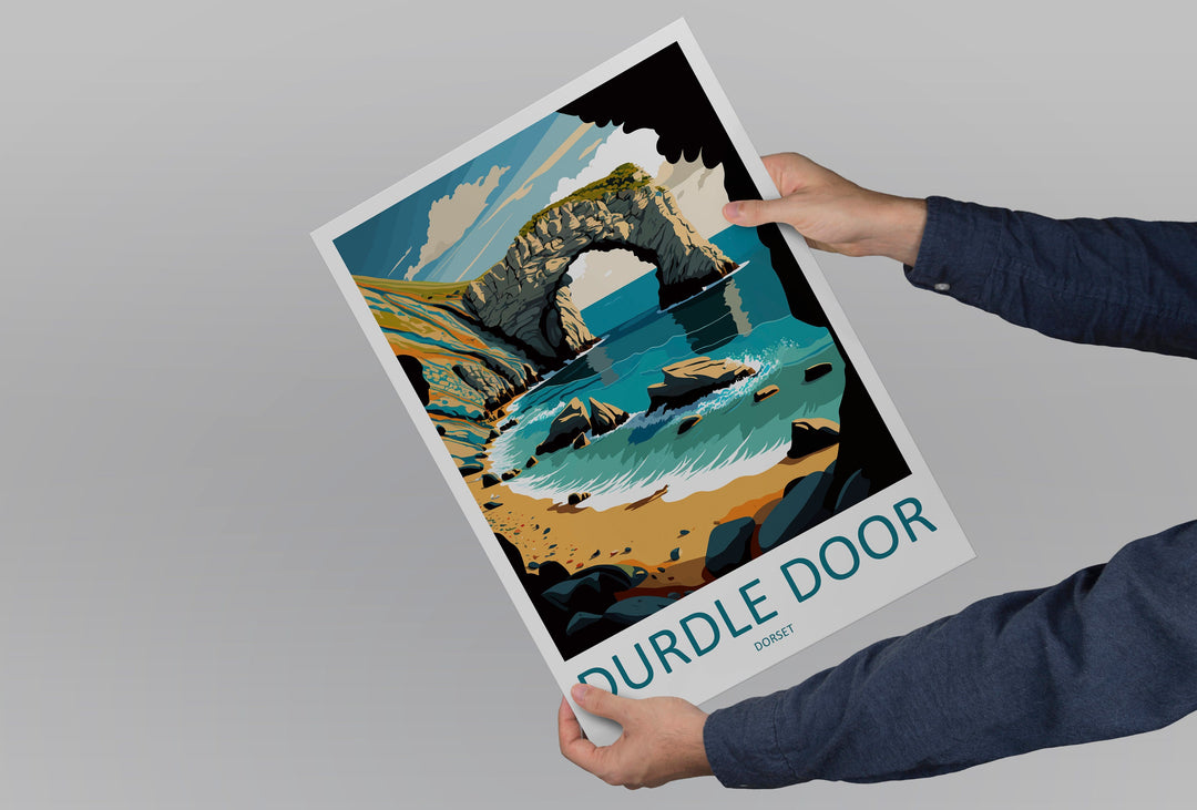 Durdle Door Travel Print Wall Art Durdle Door Wall Hanging Home Décor Durdle Door Gift Art Lovers England Art Lover Gift Durdle Door Artwork