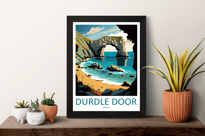 Durdle Door Travel Print Wall Art Durdle Door Wall Hanging Home Décor Durdle Door Gift Art Lovers England Art Lover Gift Durdle Door Artwork
