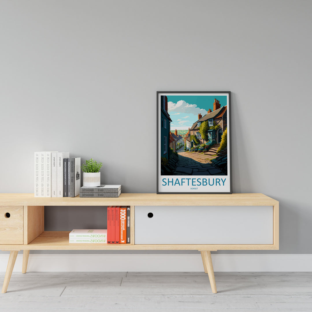Shaftesbury Travel Print Wall Art Shaftesbury Wall Hanging Home Décor Shaftesbury Gift Art Lovers England Art Lover Gift Shaftesbury Artwork