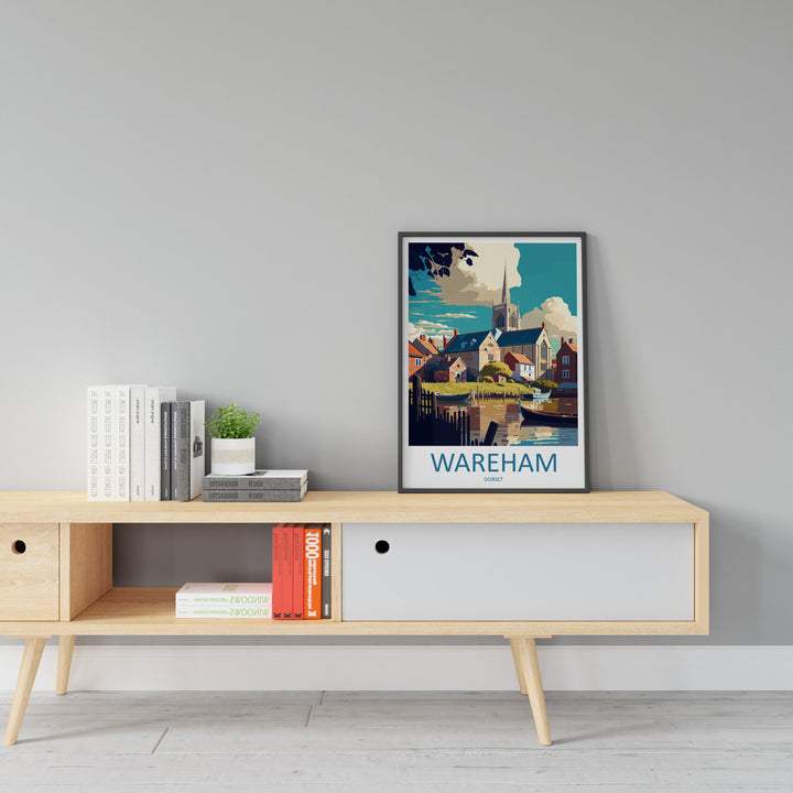 Wareham Travel Print Wall Art Wareham Wall Hanging Home Décor Wareham Gift Art Lovers England Art Lover Gift Wareham Wall Art Poster
