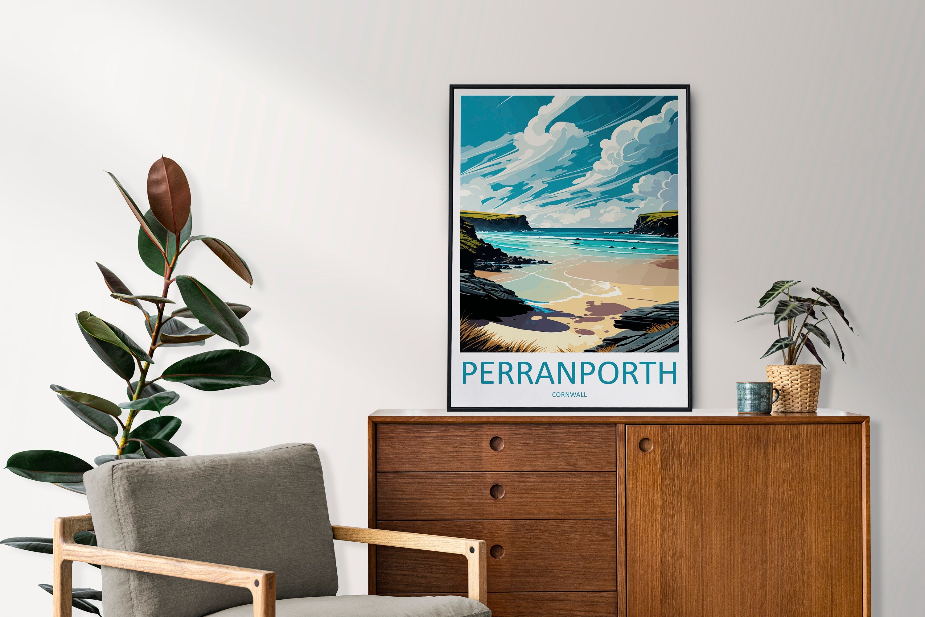 Perranporth Travel Print