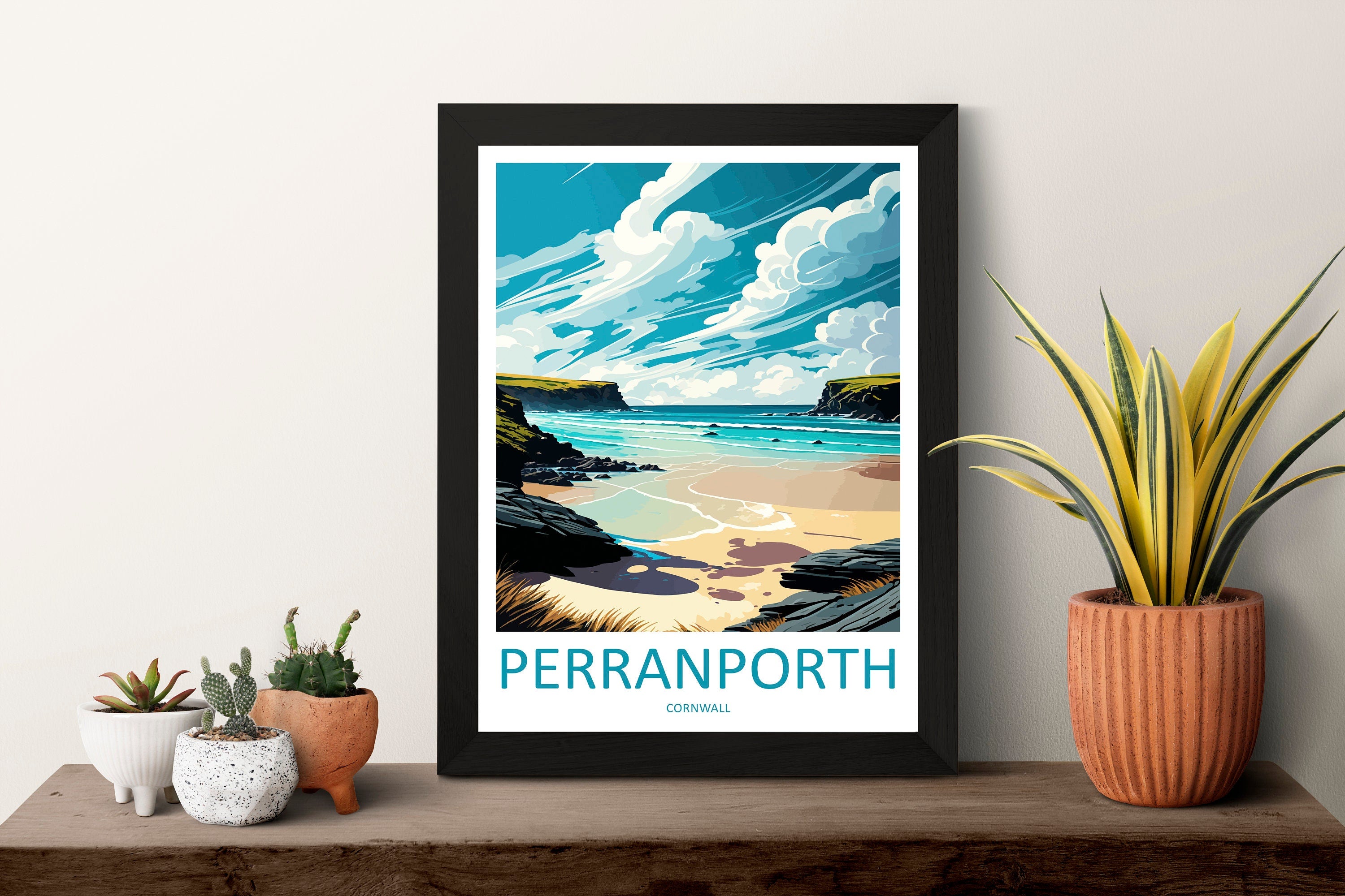 Perranporth Travel Print