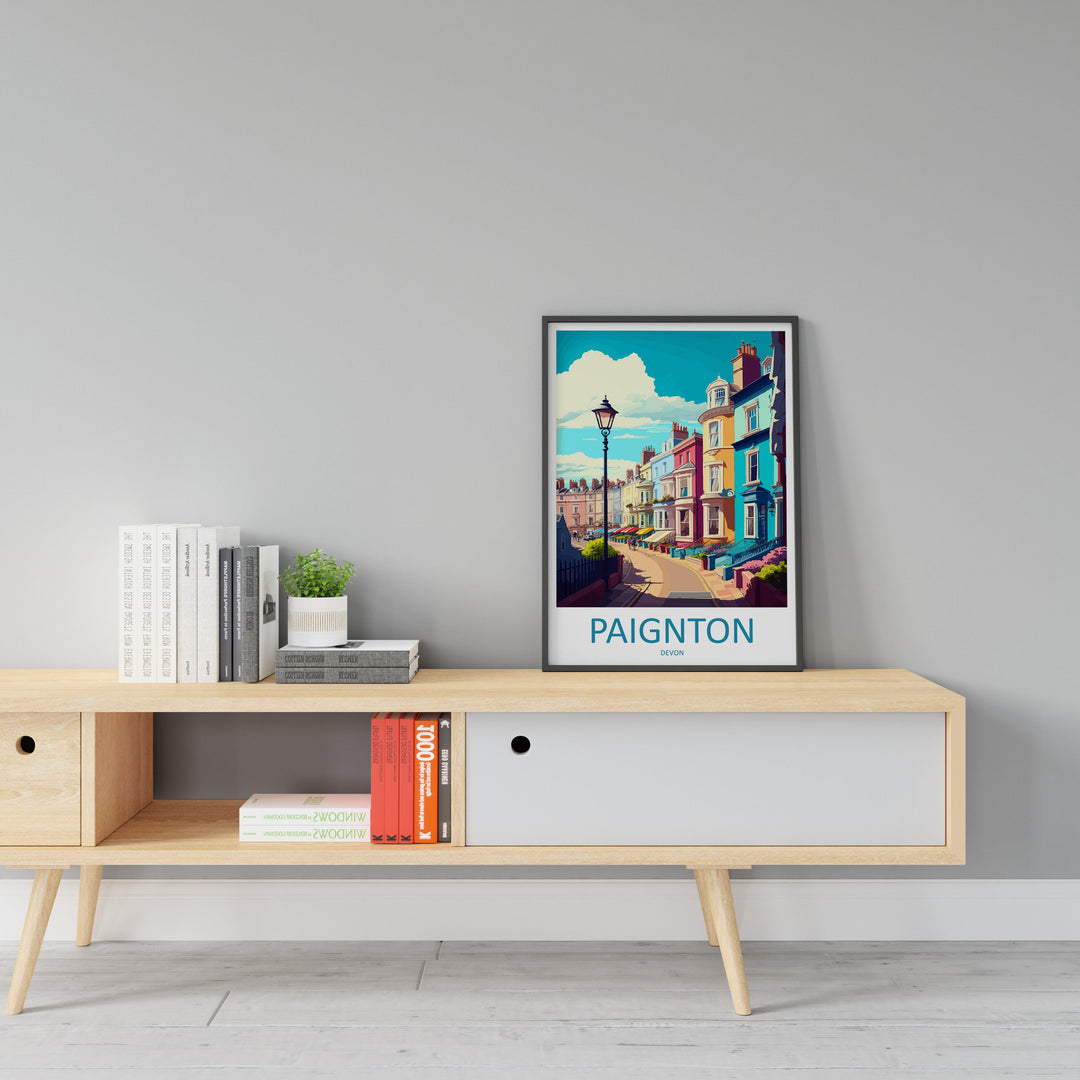 Paignton Travel Print Wall Art Paignton Wall Hanging Home Décor Paignton Gift Art Lovers England Art Lover Gift Paignton Art Poster