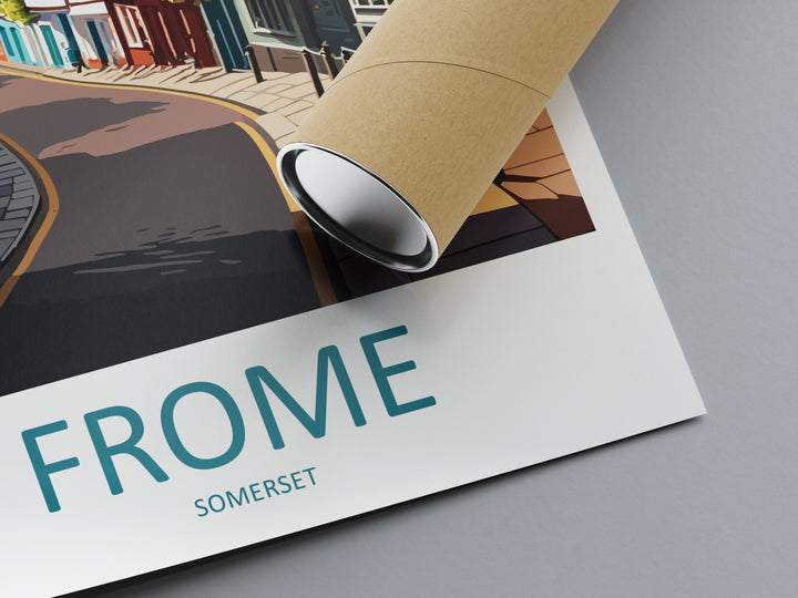 Frome Travel Print Wall Art Frome Wall Hanging Home Décor Frome Gift Art Lovers England Art Lover Gift Frome Art