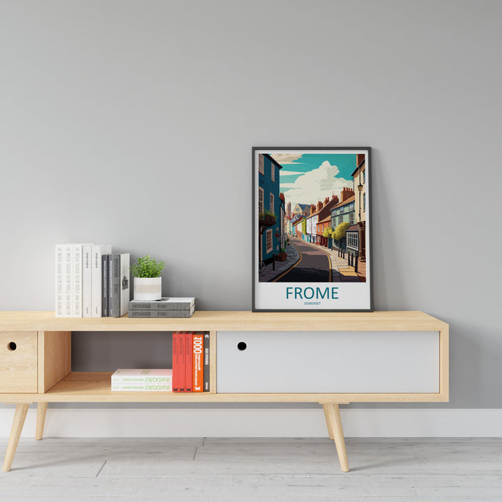 Frome Travel Print Wall Art Frome Wall Hanging Home Décor Frome Gift Art Lovers England Art Lover Gift Frome Art